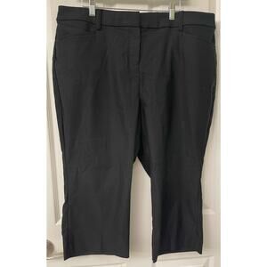 Lane Bryant 18p black capri black pants NWOT